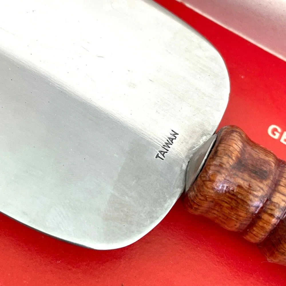 Vintage Frontier Forge Hostess Helpers Cheese Slicer Pie Server Set Wood‎ Handle